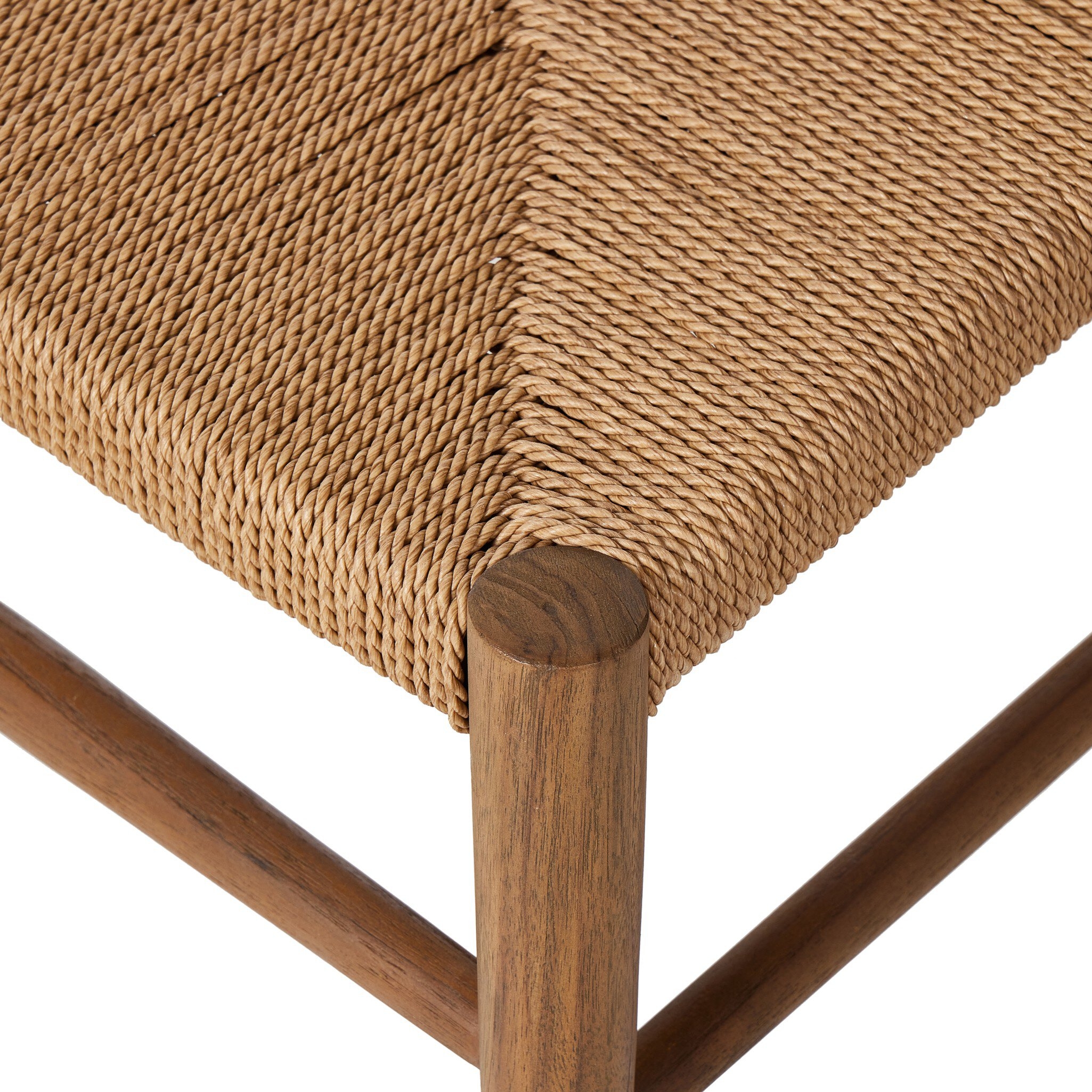 Ladder Back Outdoor Dining Chair - Textured Natural - Image 6