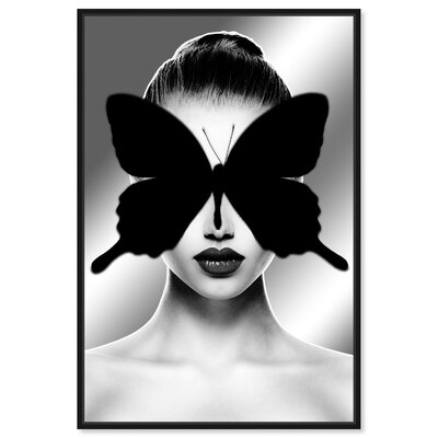 Fashion And Glam 'Noir Duchess Night Mirror' Portraits By Oliver Gal Wall Art Print - Image 0