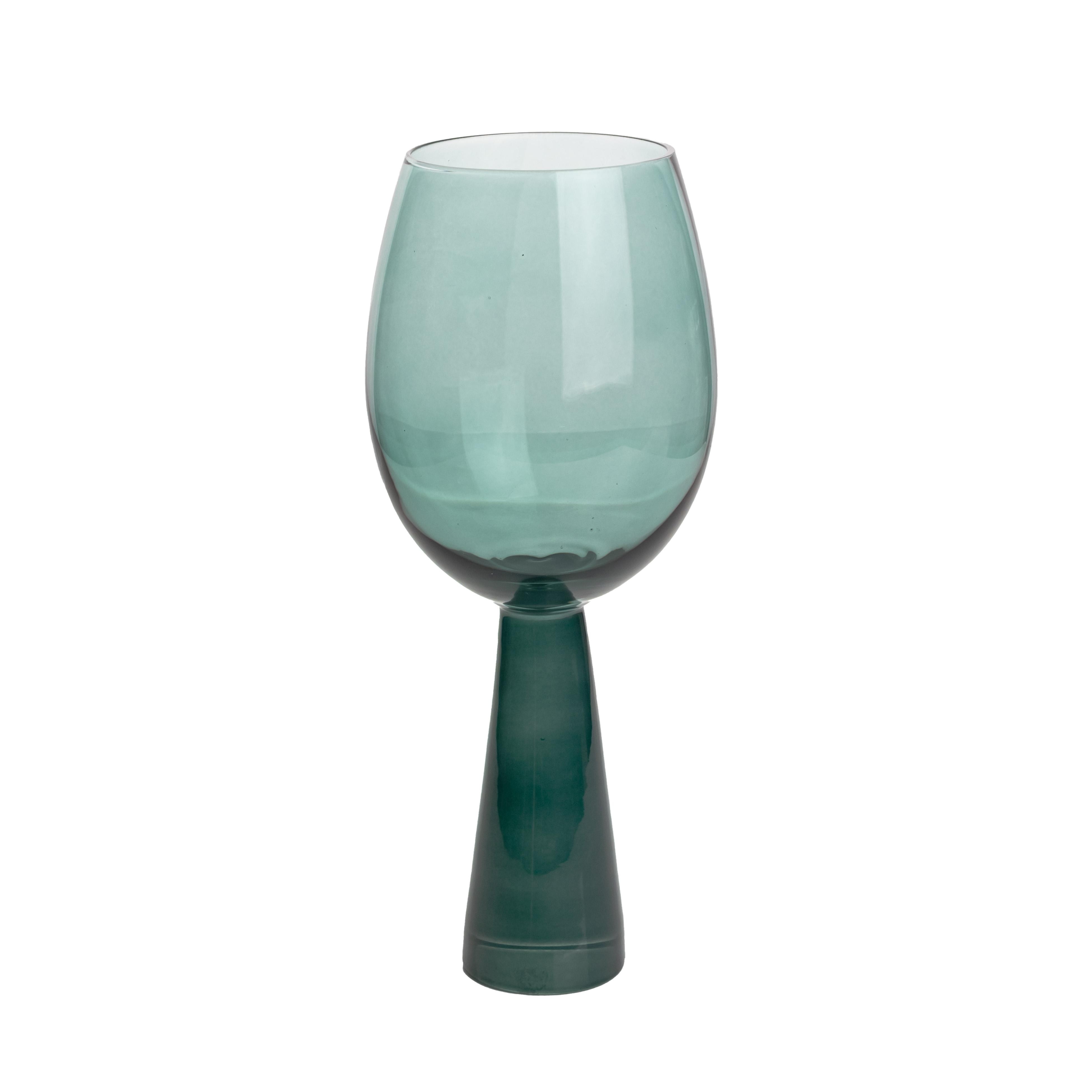 Rose Green Wine Glasses - Set of 4 - Image 0