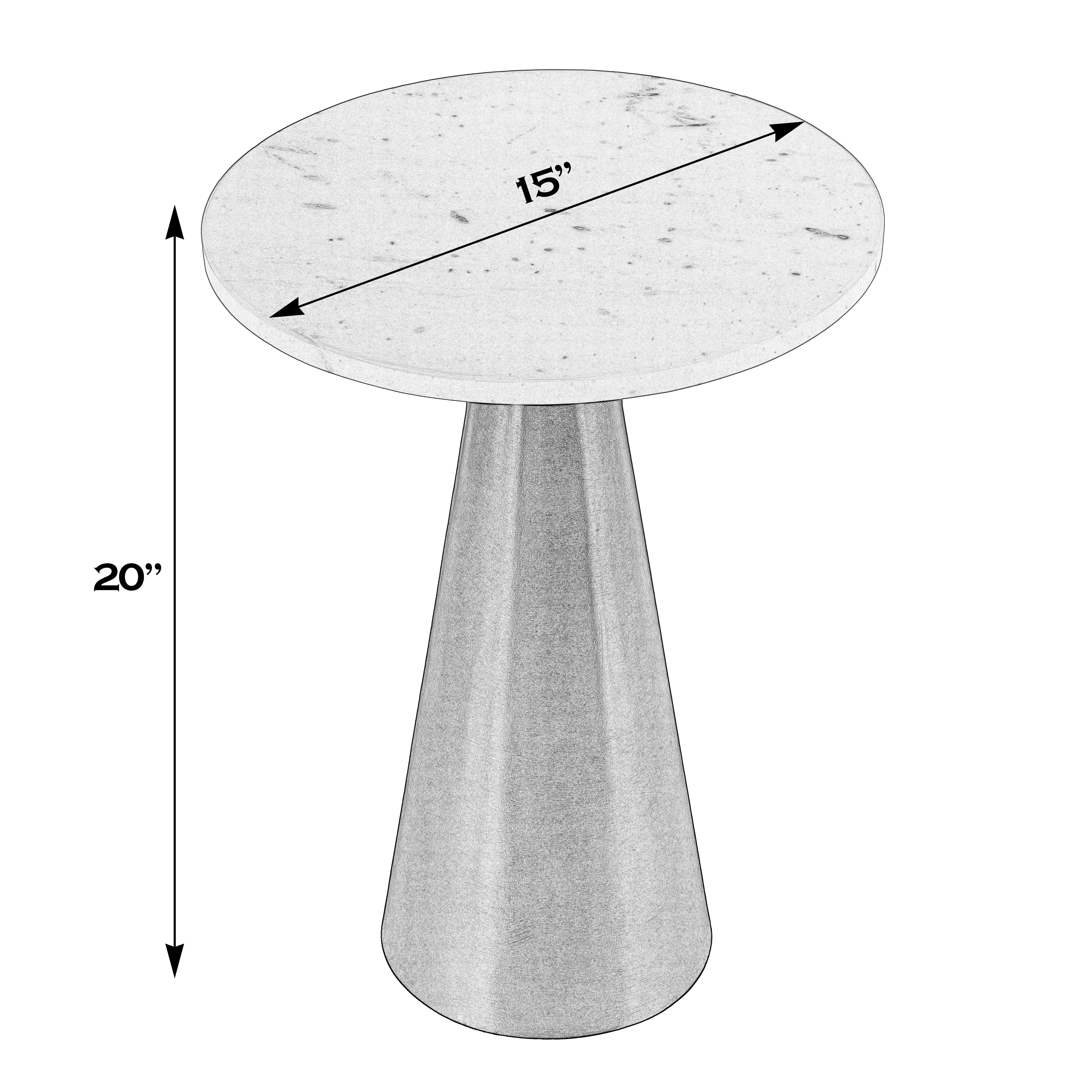 Hallie Antique Gold Side Table - Image 1