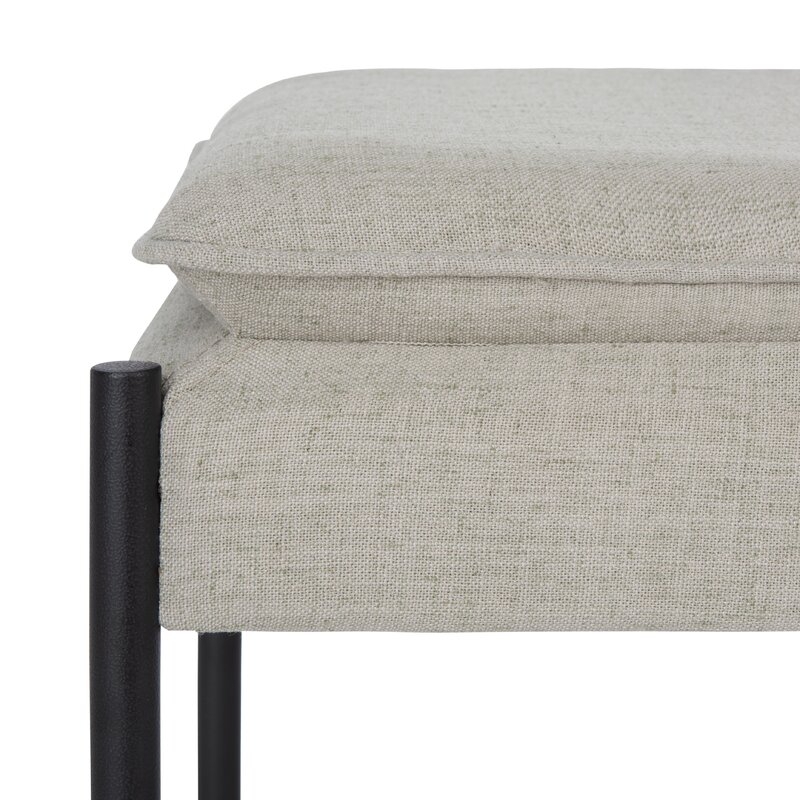 Landers Upholstered Bench, Gray - Image 5