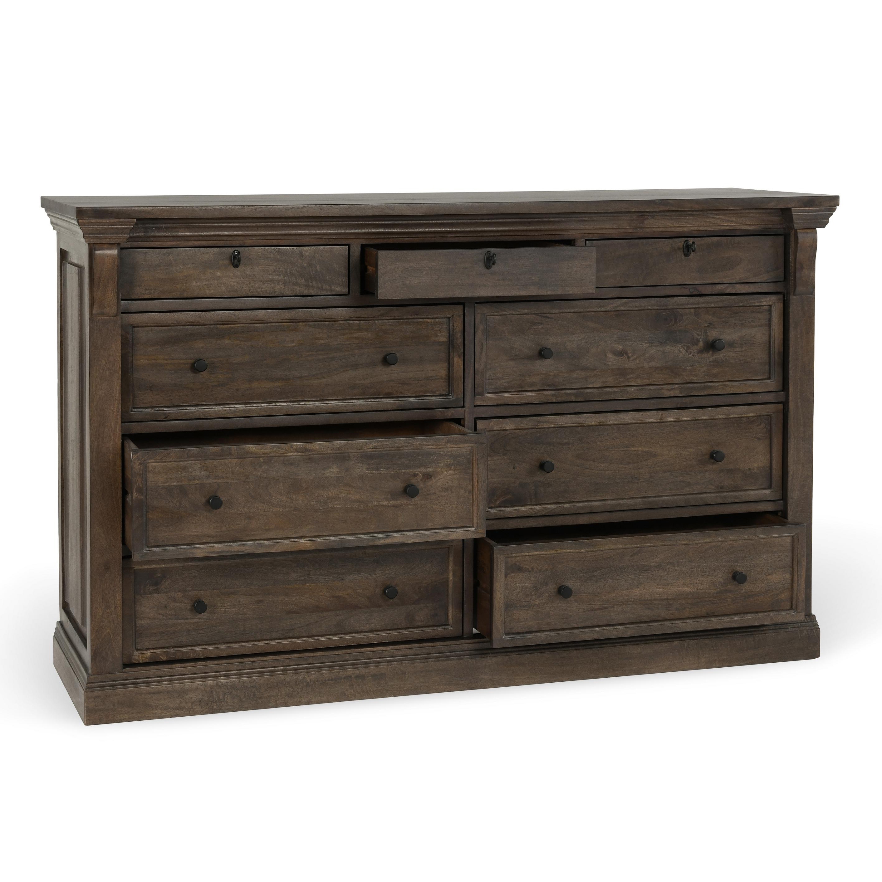 Adelaide Wood 9Dwr Dresser Cocoa Brown - Image 3
