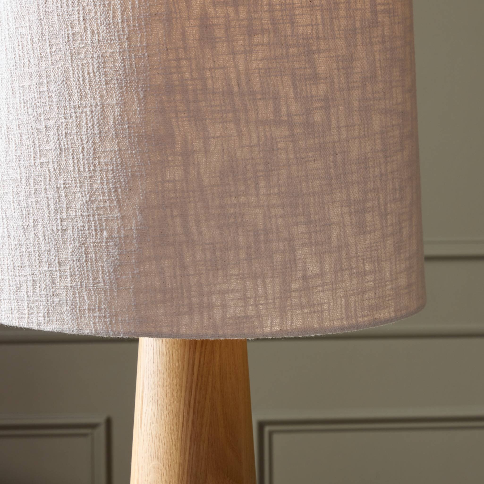 Nora Drum Floor Lamp - Light Oak - Image 7