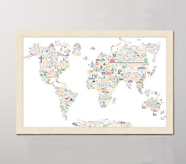 Colors of the World Framed Art, 30X45 - Image 0