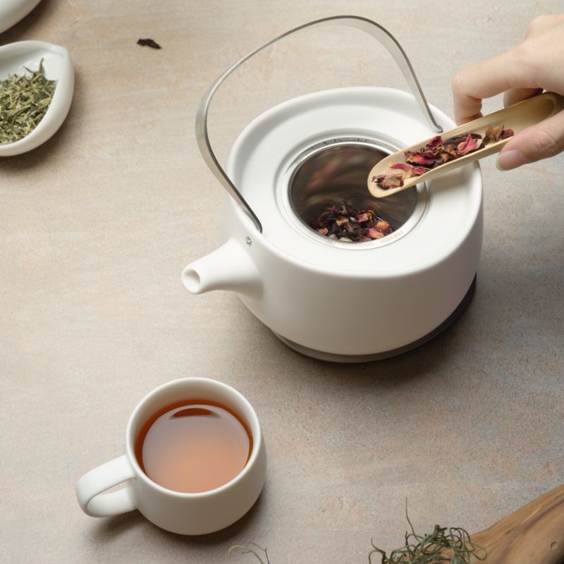 Ohom Leiph Jasmine White Heated Tea Pot - Image 6