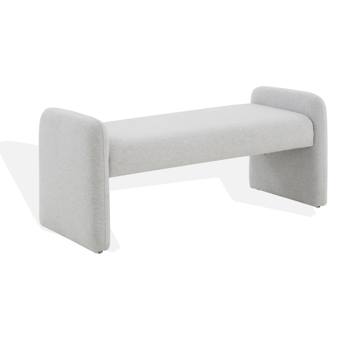 Patsy Chiclet Bench - Light Grey - Image 3