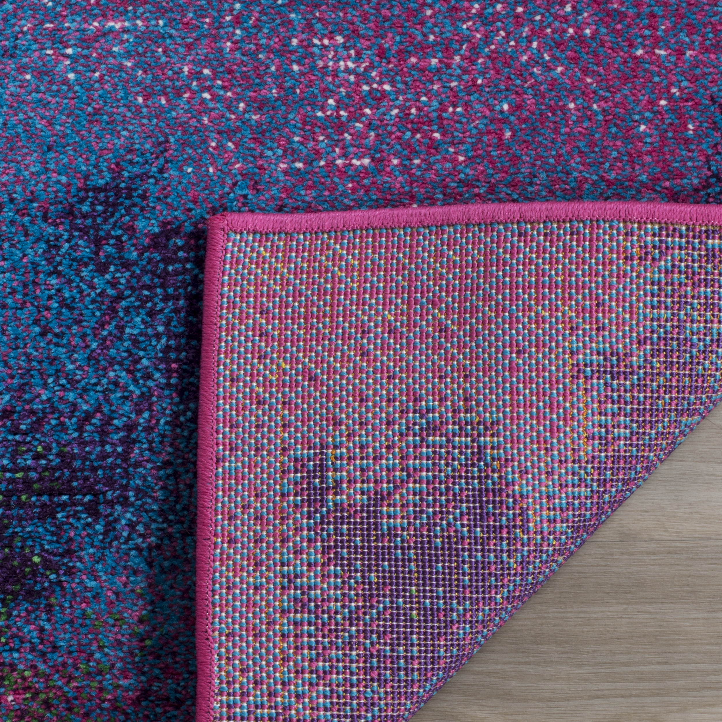 Arlo Home Woven Area Rug, WTC669B, Ivory/Peacock Blue,  2' 3" X 4' - Image 2