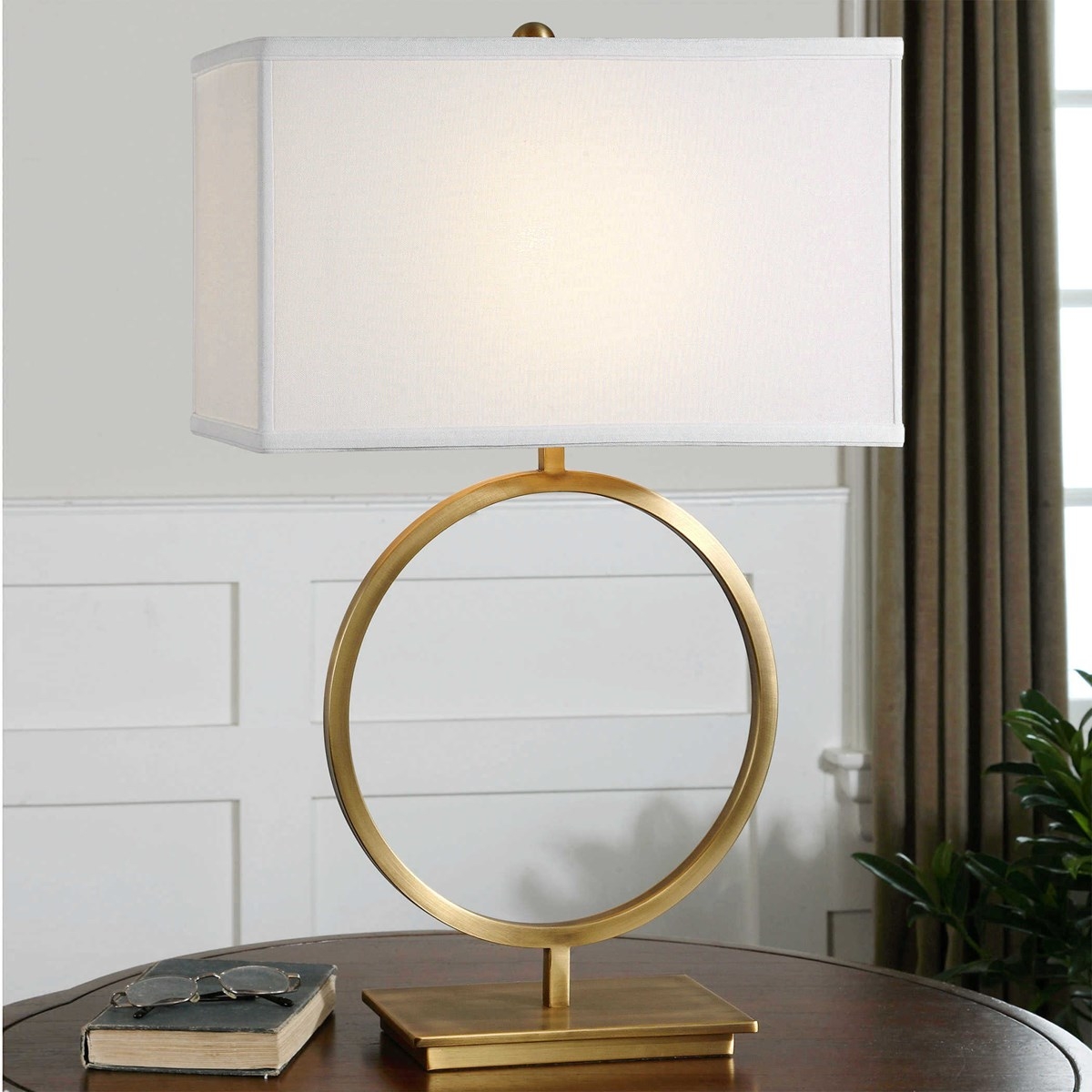 Duara Table Lamp, Brushed Brass - Image 2
