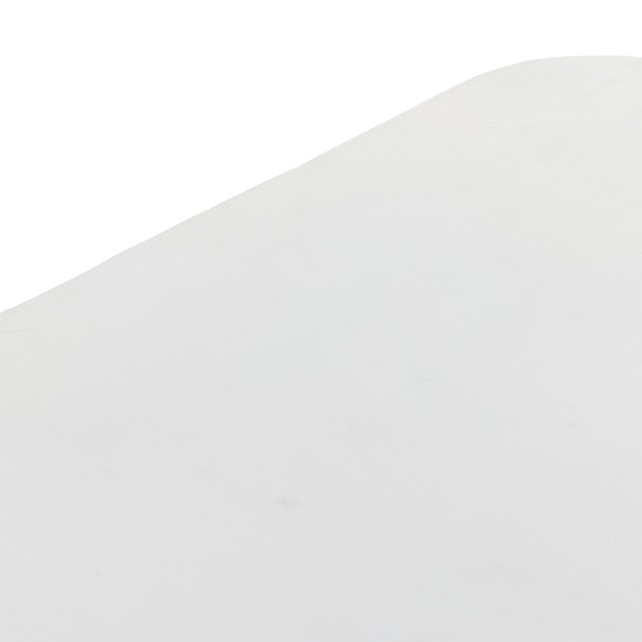 Basil Square Outdoor End Table - Matte White Cast Aluminum - Image 5