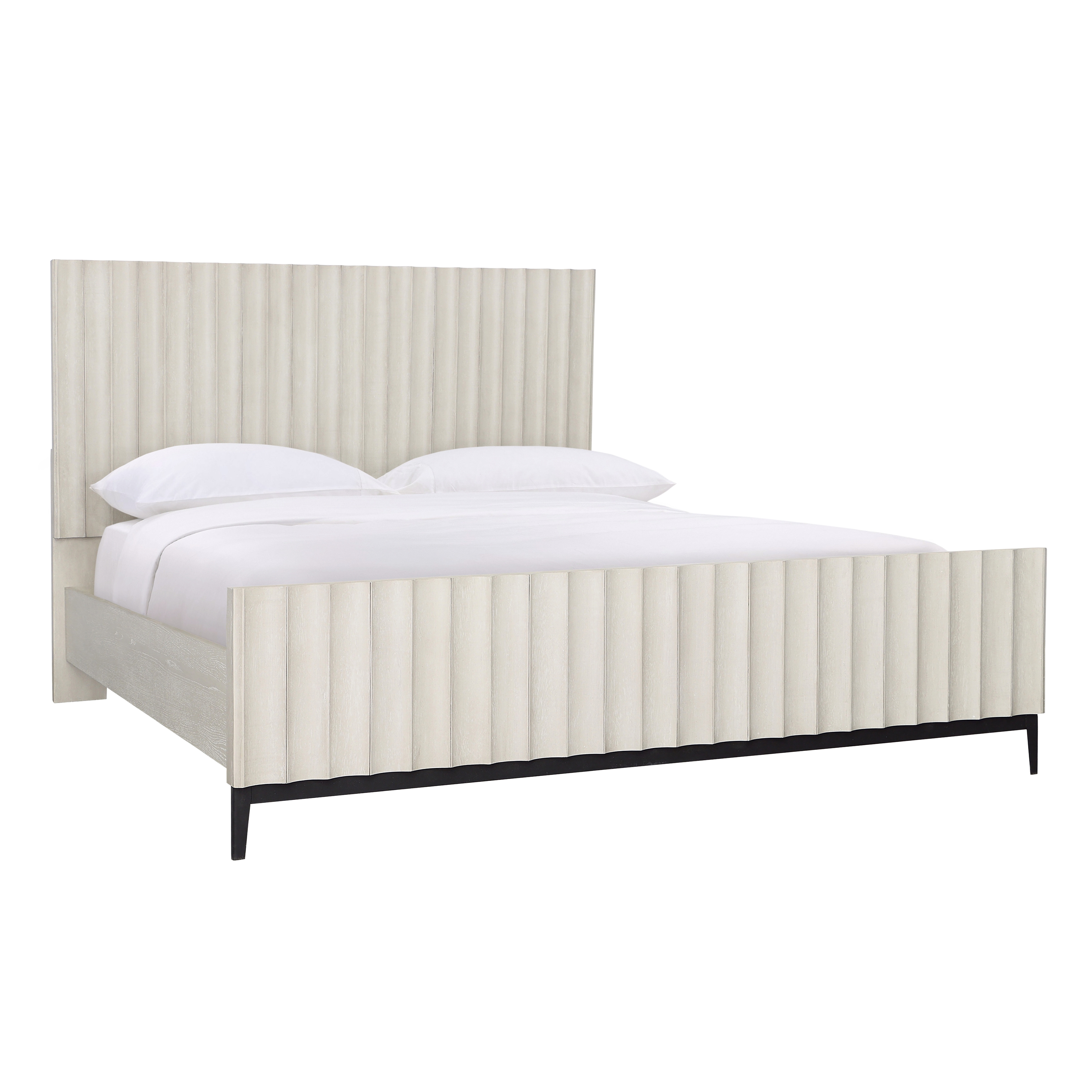 Silvia Bed East King Light Grey - Image 0