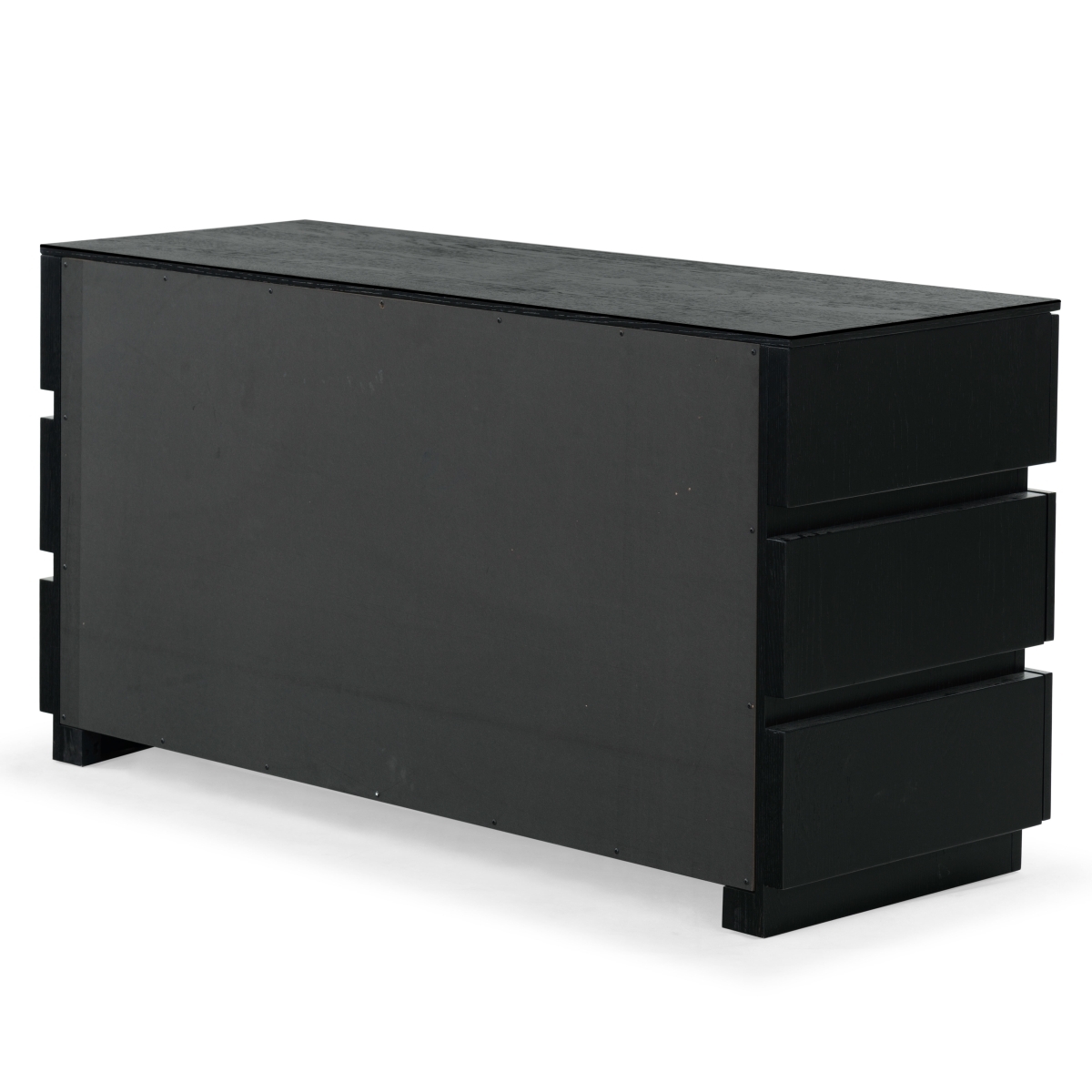 Titus 6 Drawer Stacked Dresser - Black - Image 8