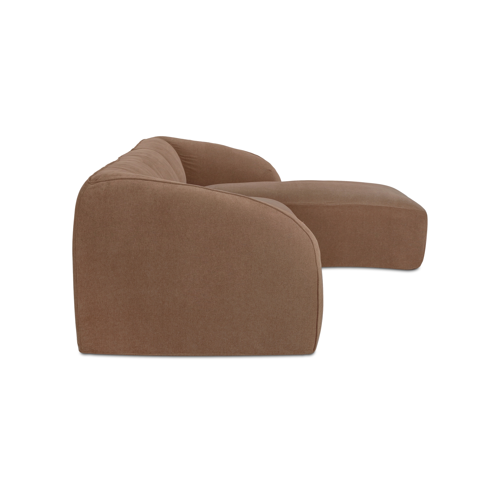 Isla Lounge 3 Piece Modular Sectional Right Mocha - Image 3
