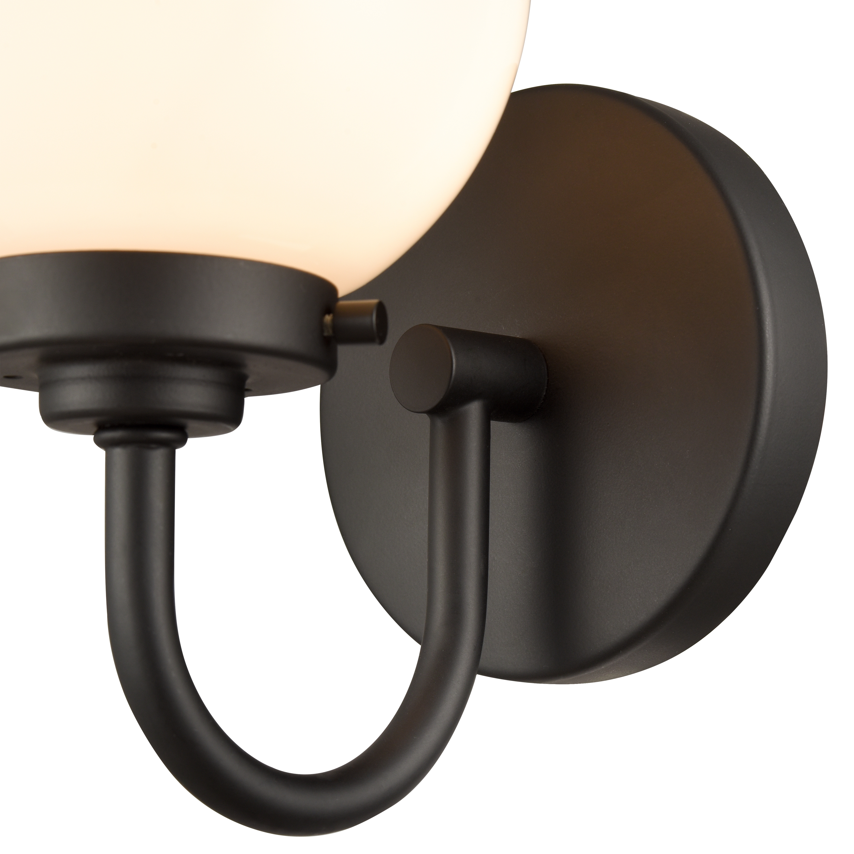 Fairbanks 8.5'' High 1-Light Sconce - Matte Black with Opal - Image 4