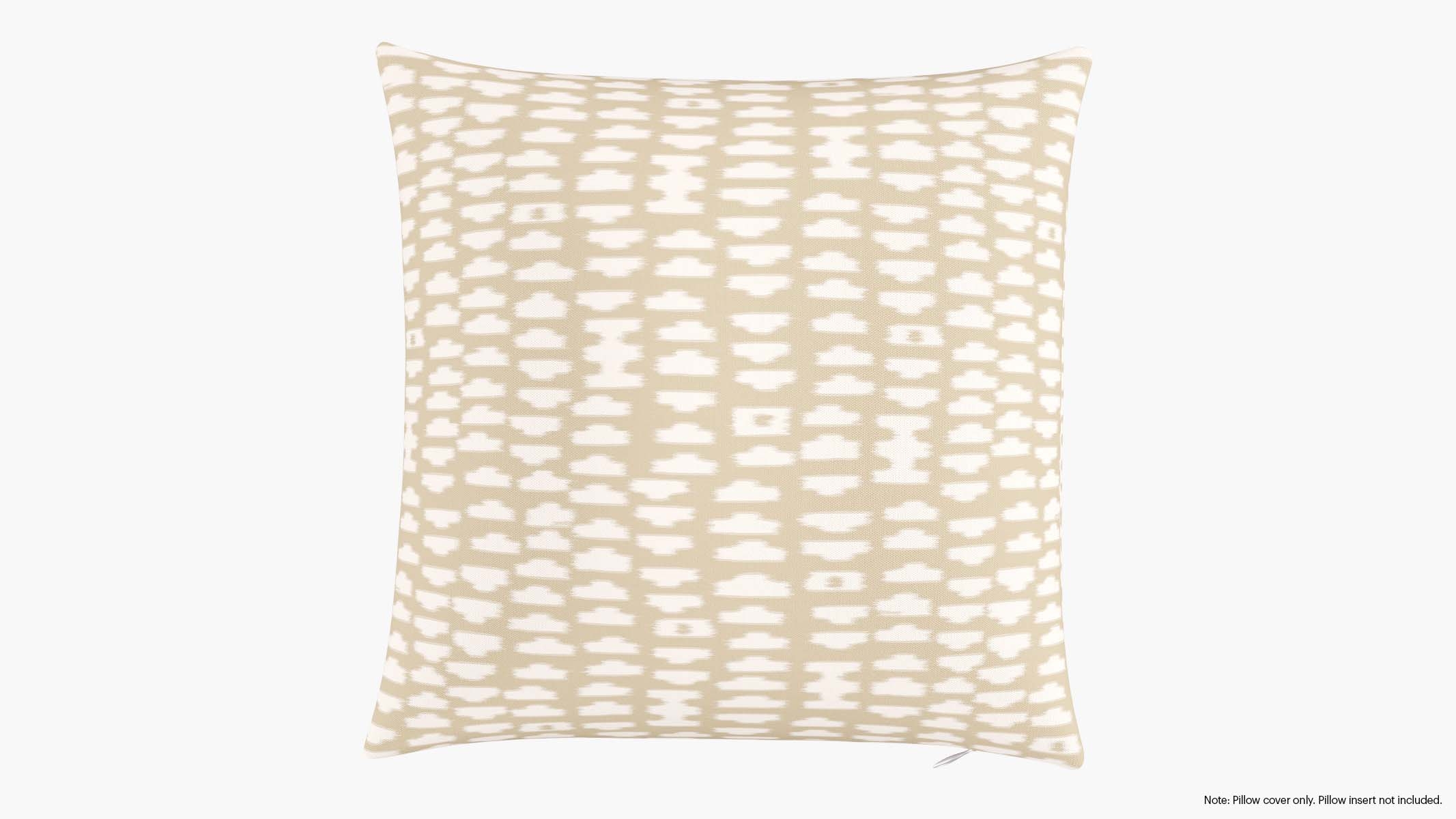 Throw Pillow Cover 18", Sand Odalisque, 18" x 18" - Image 0