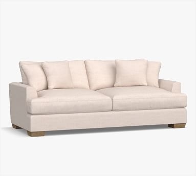 Sullivan Fin Arm Upholstered Deep Seat Sofa 86", Down Blend Wrapped Cushions, Park Weave Ash - Image 2