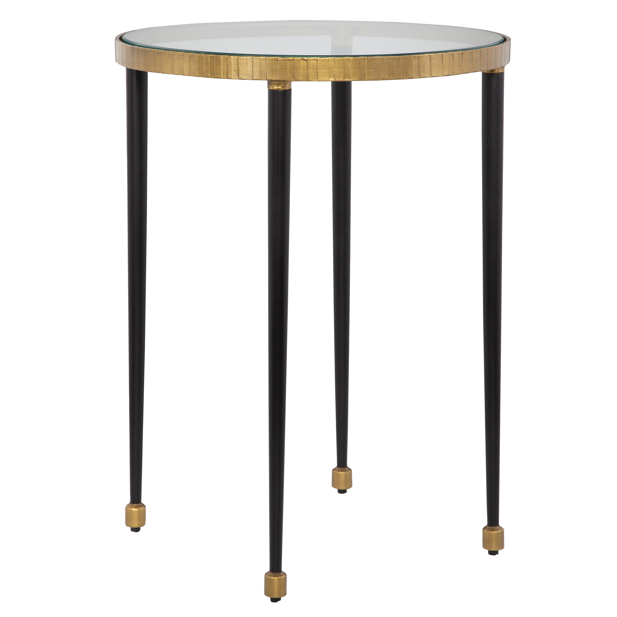 Stiletto Antique Gold Side Table - Image 2