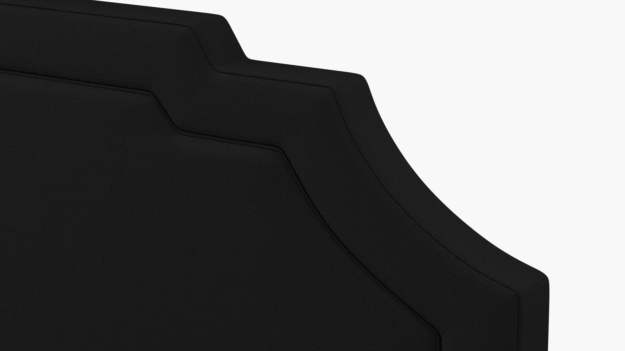 Art Deco Headboard, Raven Everyday Linen, King - Image 2