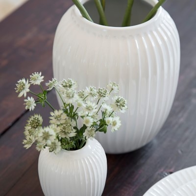 Kahler Hammershoi Vase, White, 7.9" - Image 2