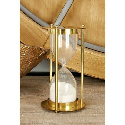 Doorfield Brass Glass Sand Timer Hourglass - Image 0