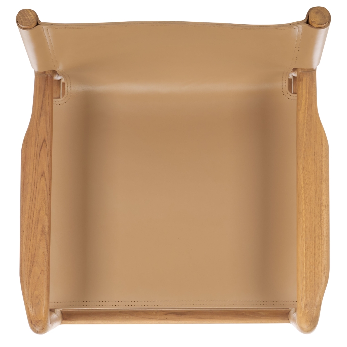 Cassaphina Leather Arm Chair - Tan/Natural - Image 4
