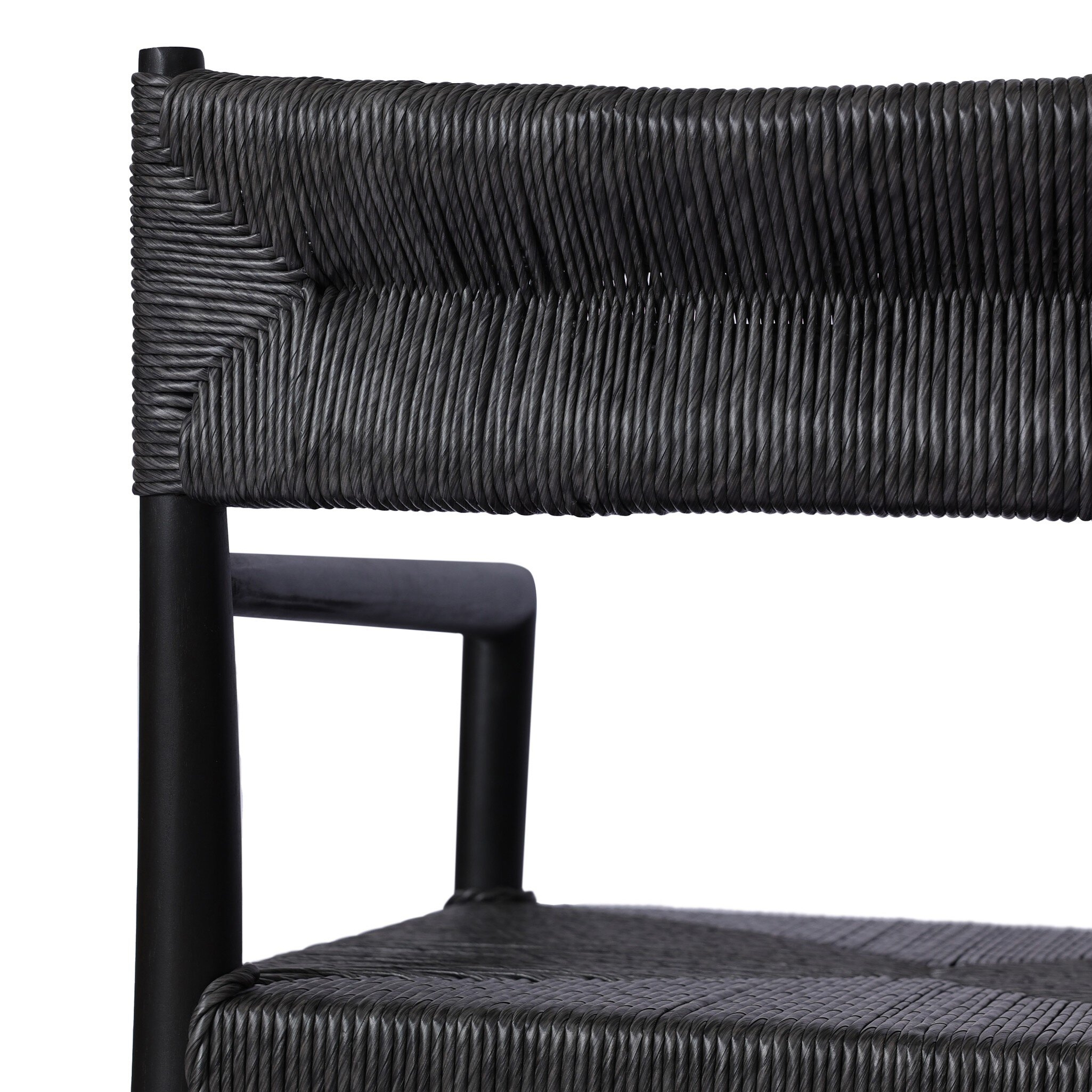Lomas Outdoor Dining Armchair - Black Teak - Image 7