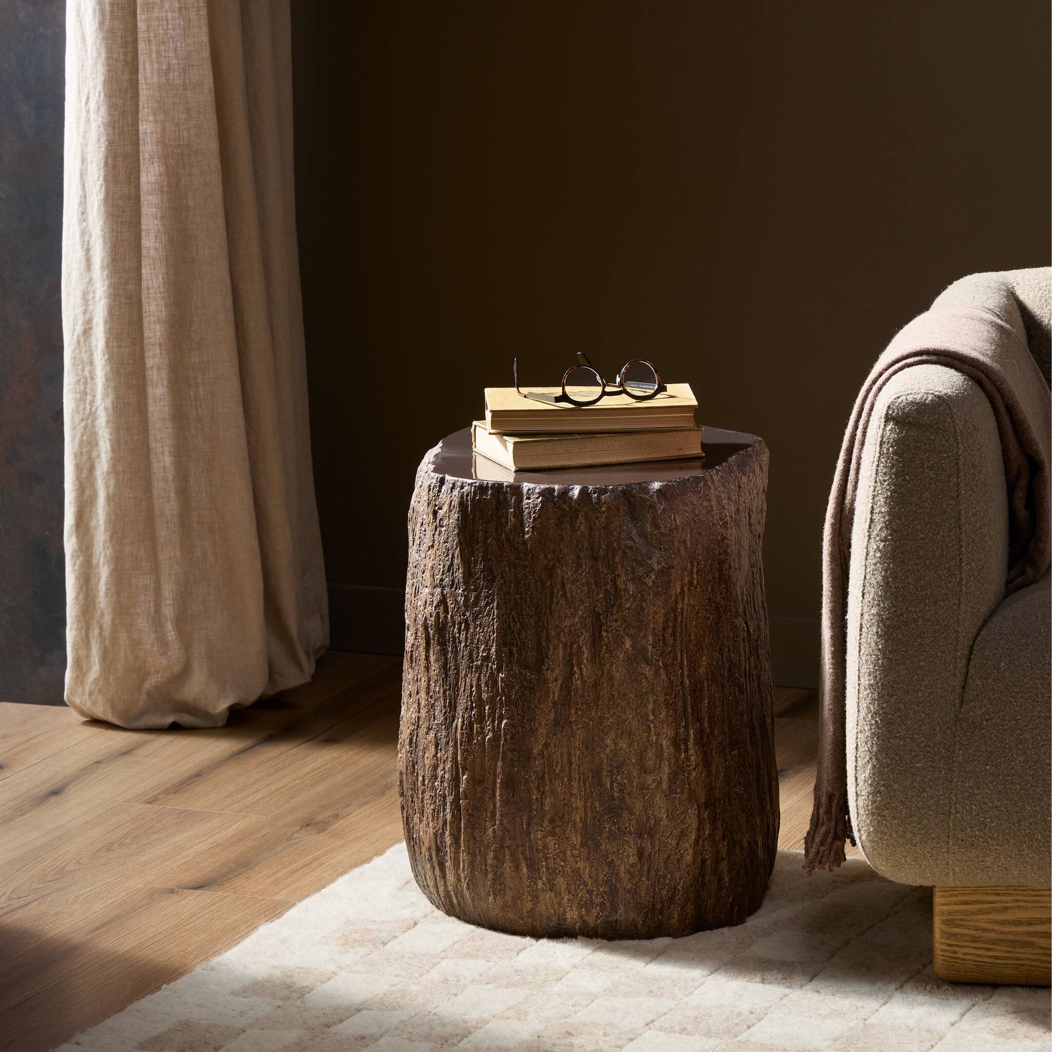 Nemo End Table - Smooth Sandy Concrete - Image 1