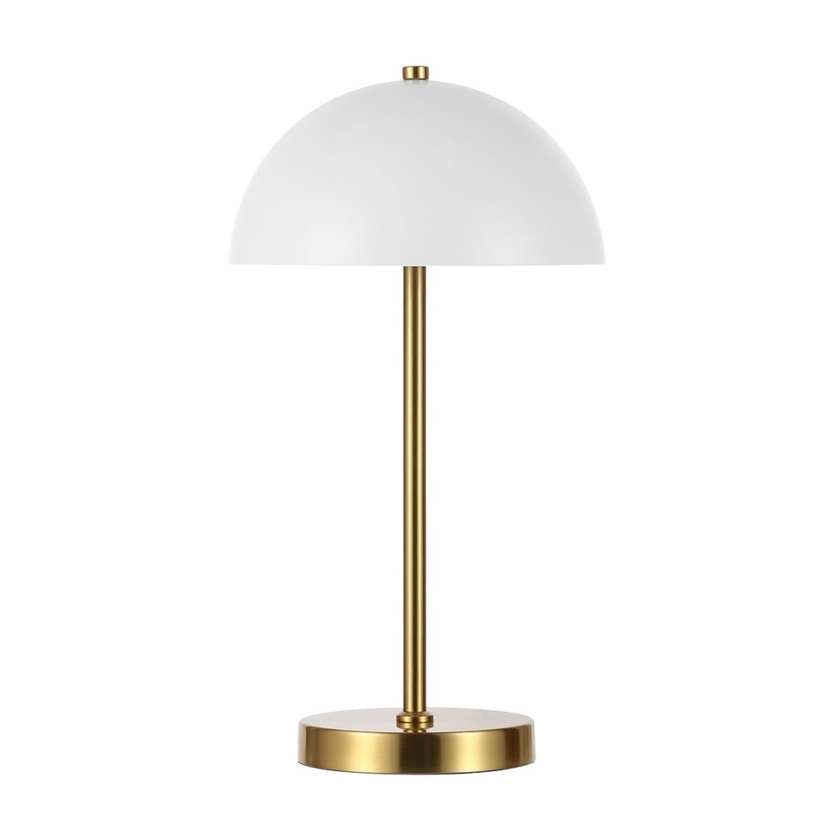 Goldie 18 Inch Table Lamp - Brass/White - Image 0