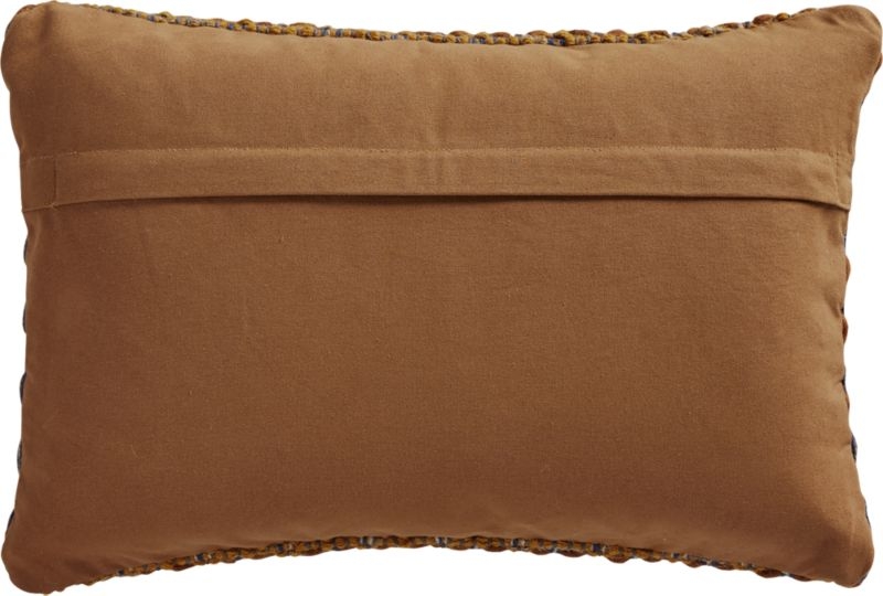18"x12" Geema Copper Woven Pillow with Feather-Down Insert - Image 2