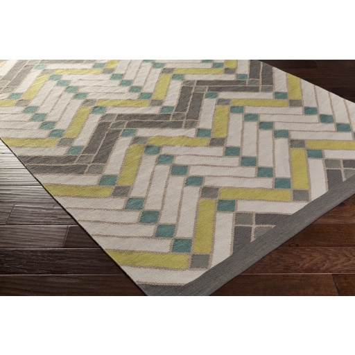 Savannah Green Indoor 2' x 3' Handmade Rug - Image 1