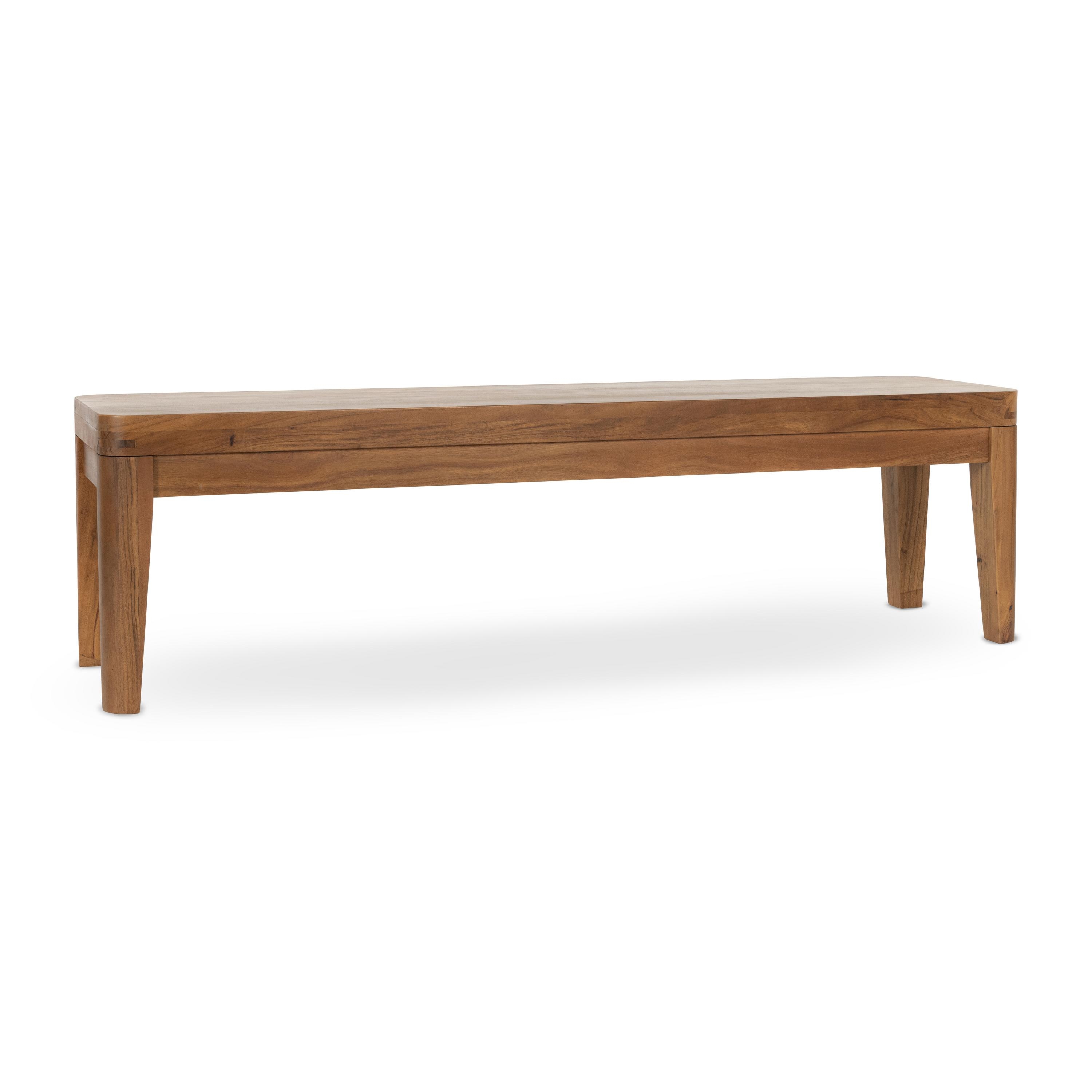 Arno Acacia Wood 64" Bench Natural - Image 0