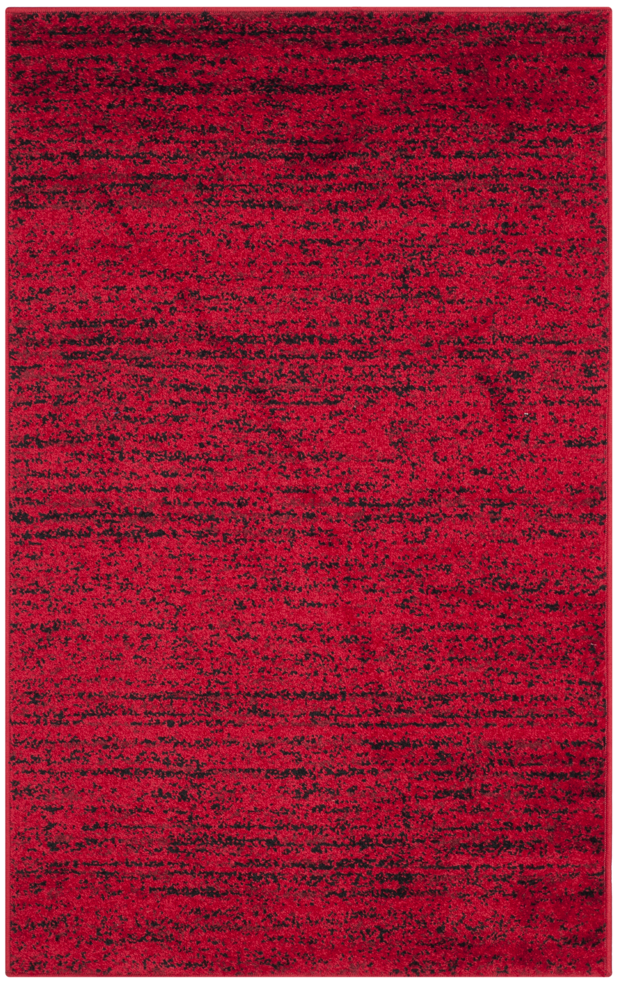 Arlo Home Woven Area Rug, ADR117F, Red/Black,  4' X 6' - Image 0