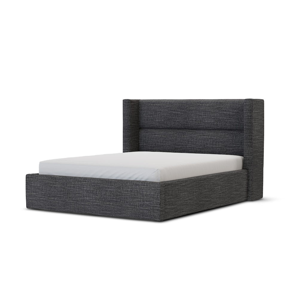 Calabri Queen Upholstered Bed - Napa Charcoal - Image 0