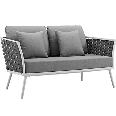 Ian Outdoor Loveseat with Cushions - Image 0