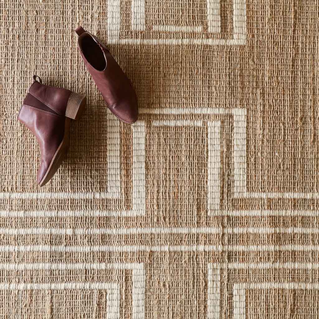 The Citizenry Naira Handwoven Jute Area Rug | 9' x 12' | Natural - Image 1