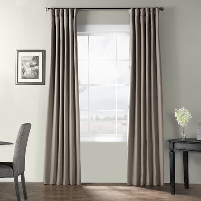 Oakledge 100% Cotton Room Darkening Thermal Rod Pocket Single Curtain Panel - Image 0