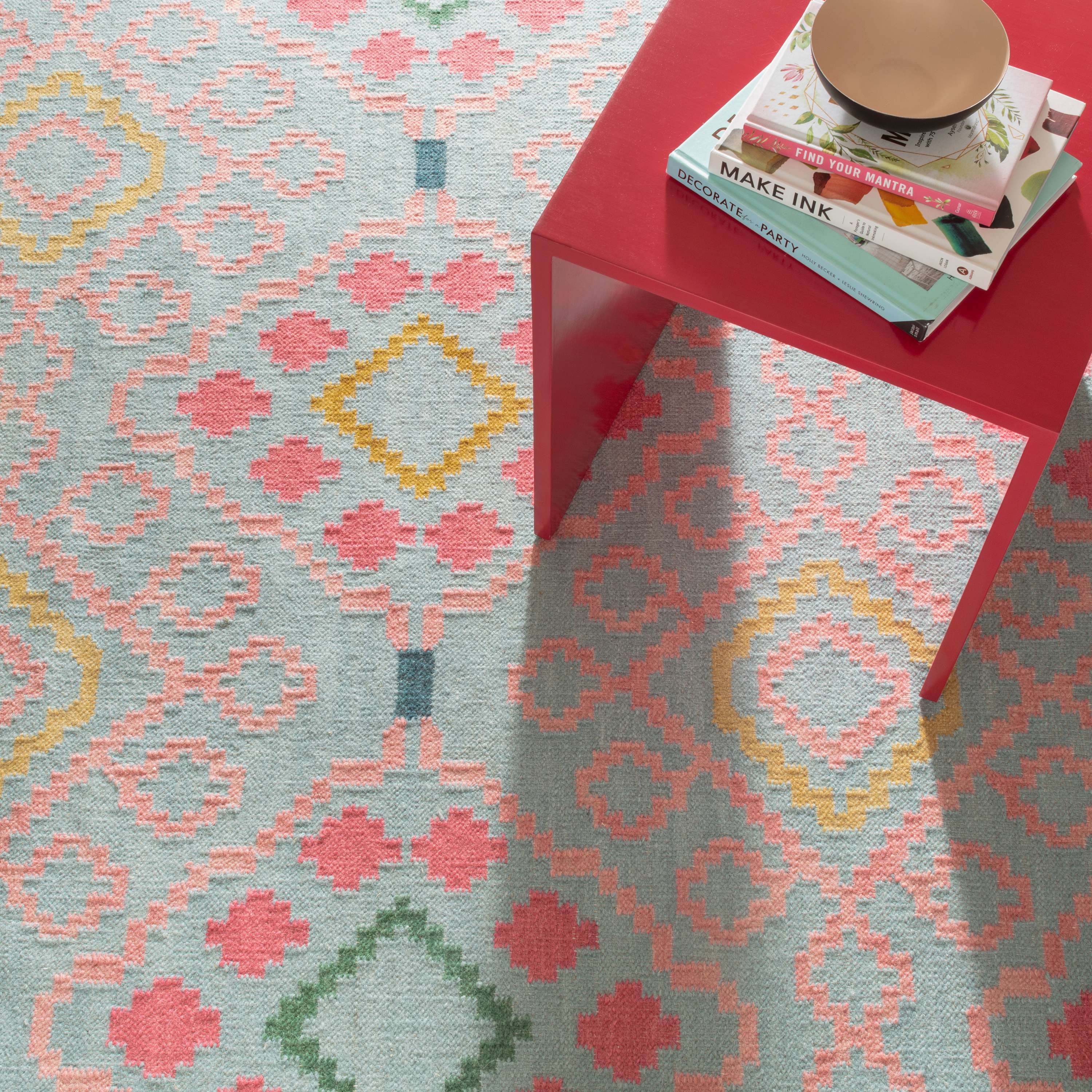 Jelly Roll Multi Handwoven Wool Rug - Image 1