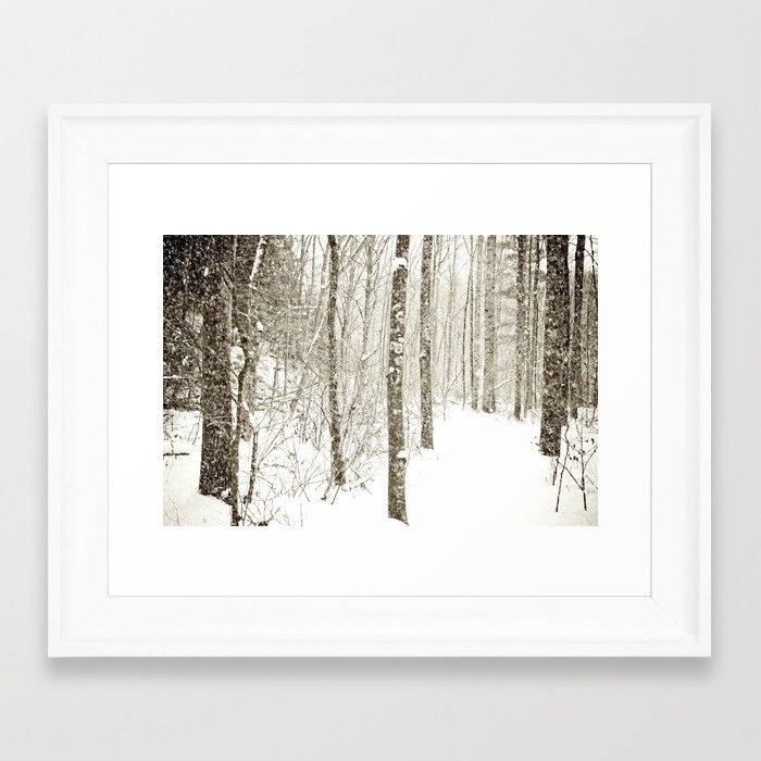 Wintry Mix Framed Art Print by Olivia Joy St Claire X  Modern Photograp - Scoop White - X-Small 8" x 10"-10x12 - Image 0