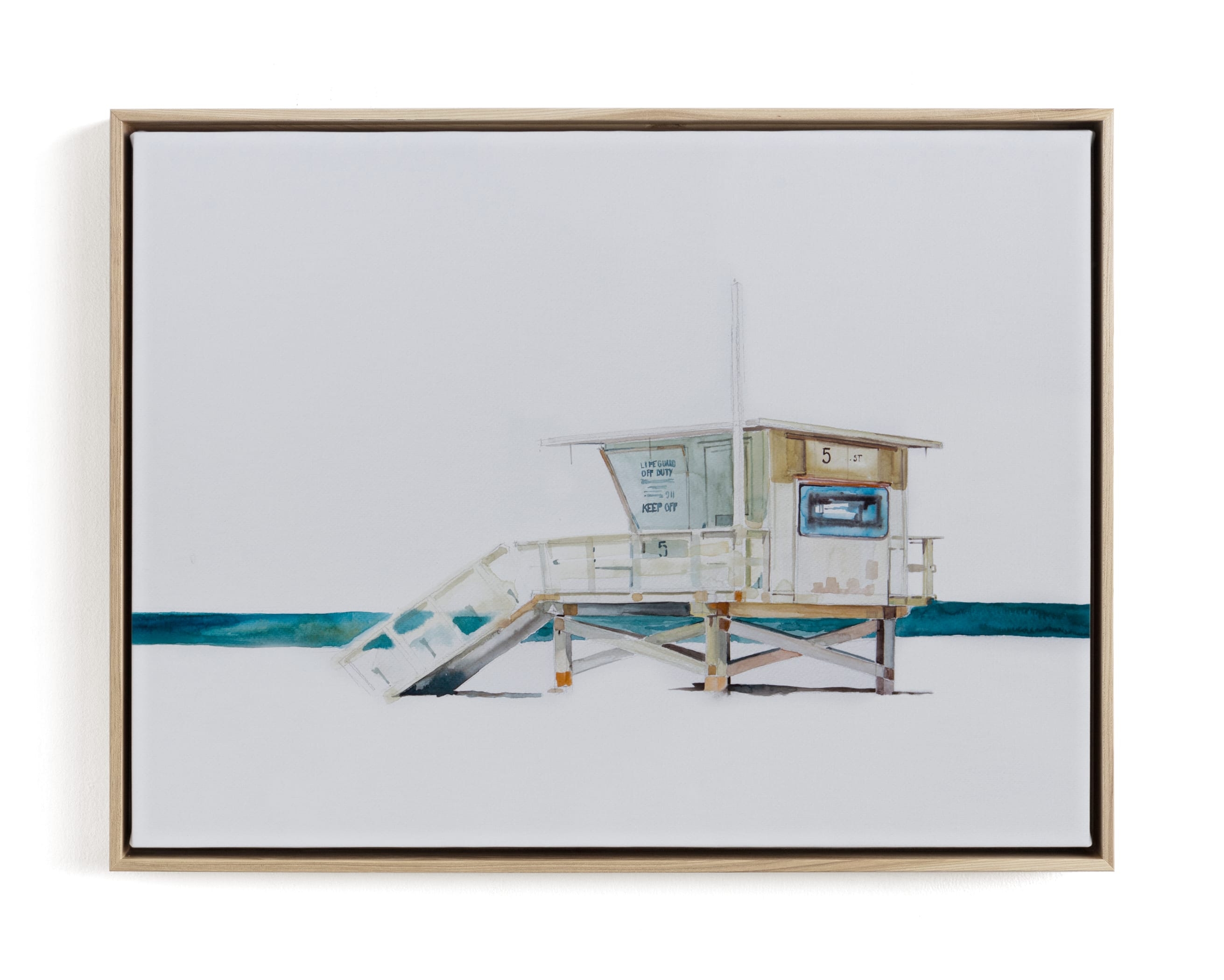 Hermosa Beach Lifeguard Tower Limited Edition Fine Art Print 1 - Image 0