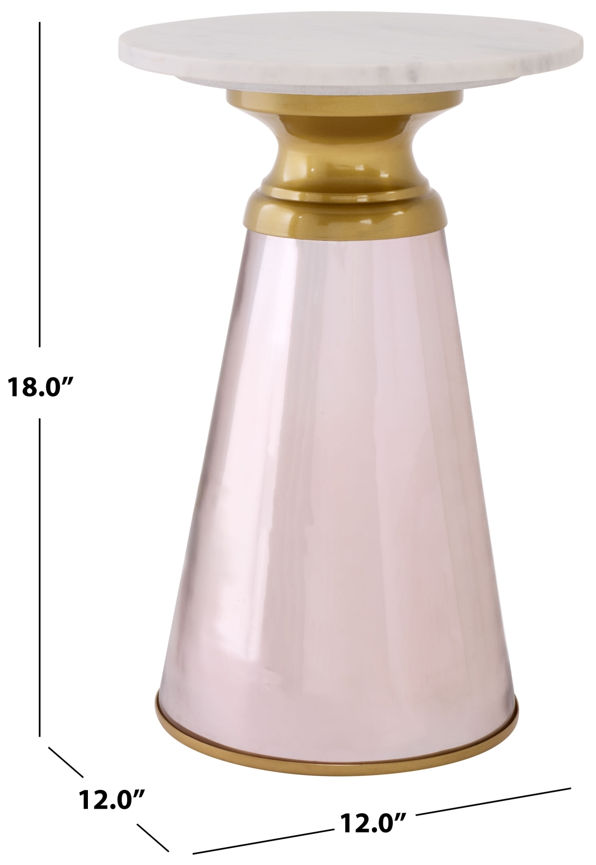 Guido Side Table - Pink / White - Image 5