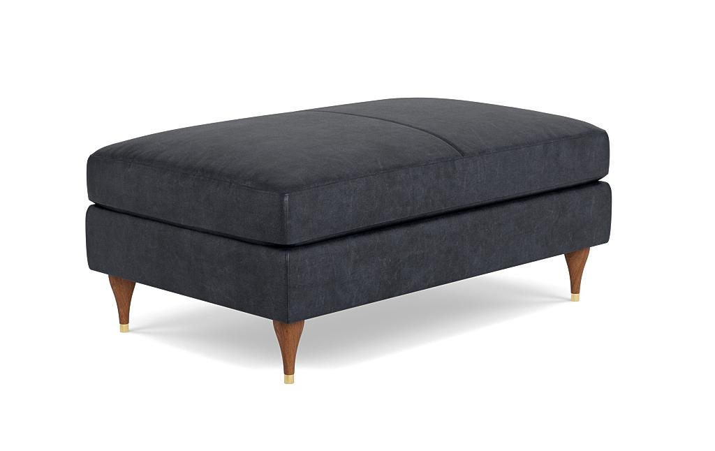 Sloan Leather Ottoman - Image 1