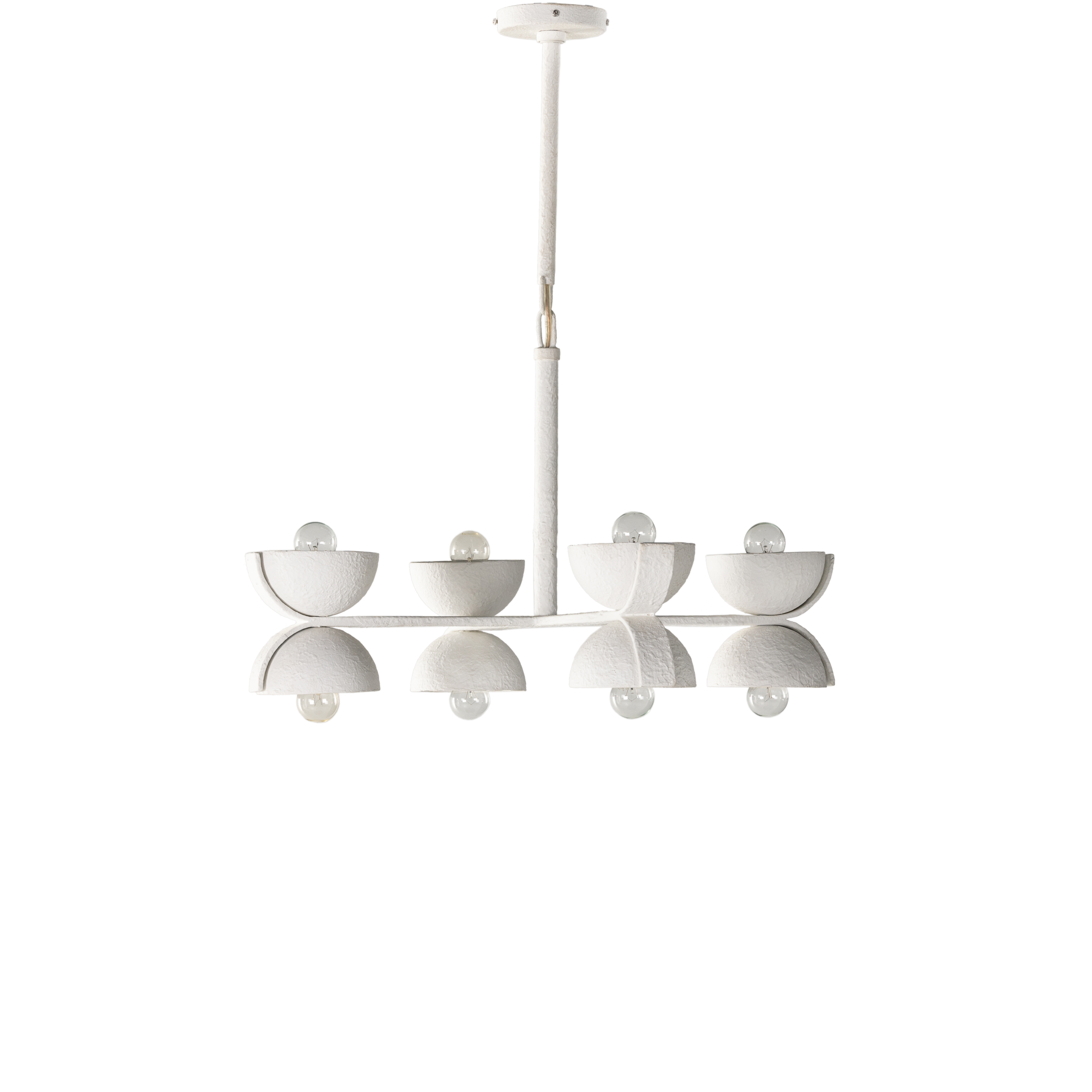 Santorini Chandelier - Matte White Plaster - Image 3