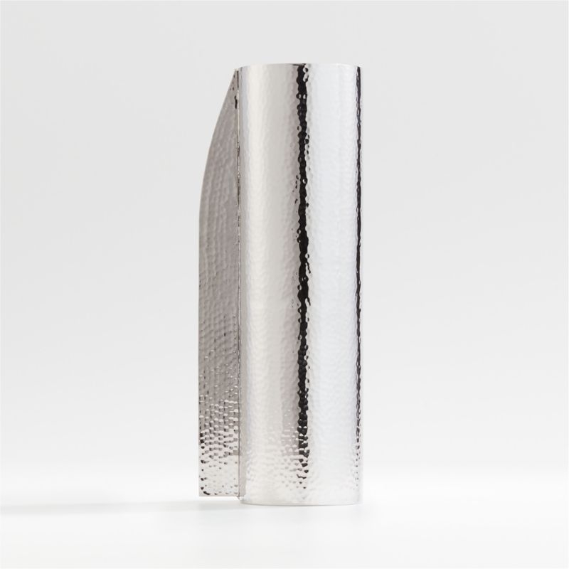 Coso Large Silver Metal Vase - Image 6