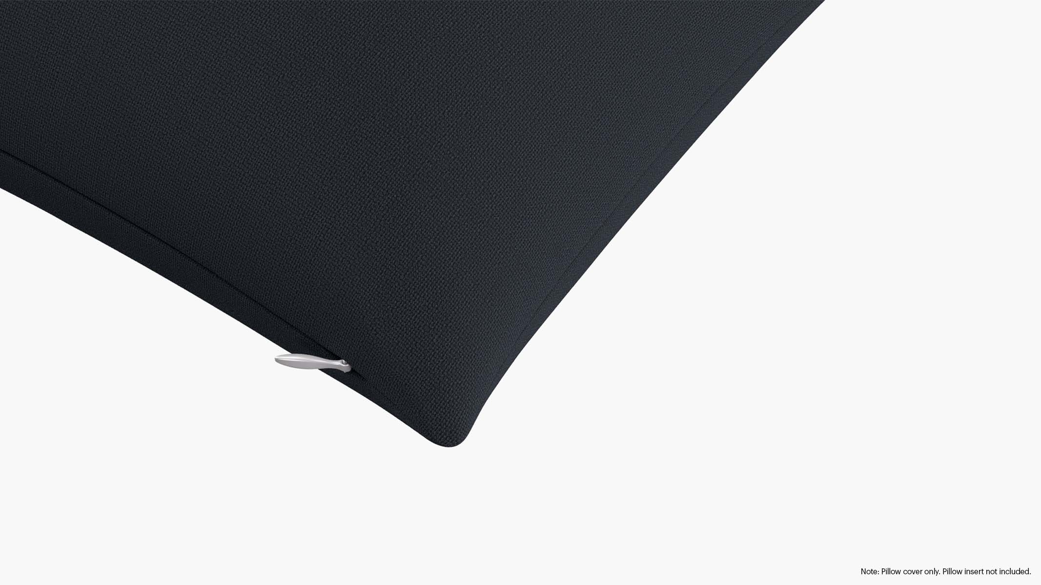 Throw Pillow Cover 14" x 20", Navy Everyday Linen, 14" x 20" - Image 1