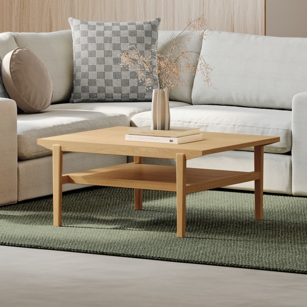 Cooper 35.5" Coffee Table - Natural Oak - Image 0