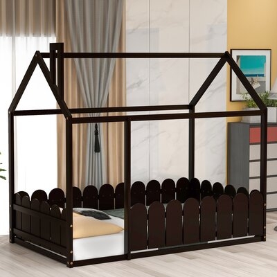 Wood Bed House Bed, For Kids,Twin Size - Image 0