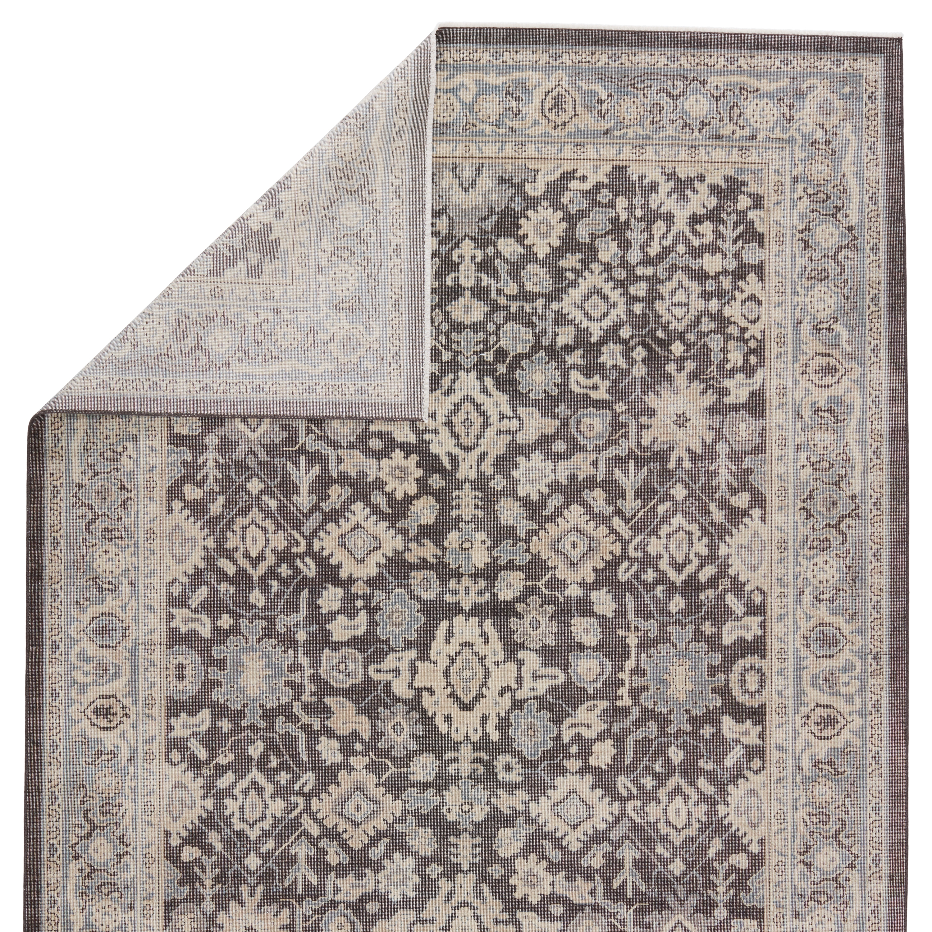 Elynor Oriental Dark Gray/ Beige Area Rug (6'5"X9'9") - Image 2