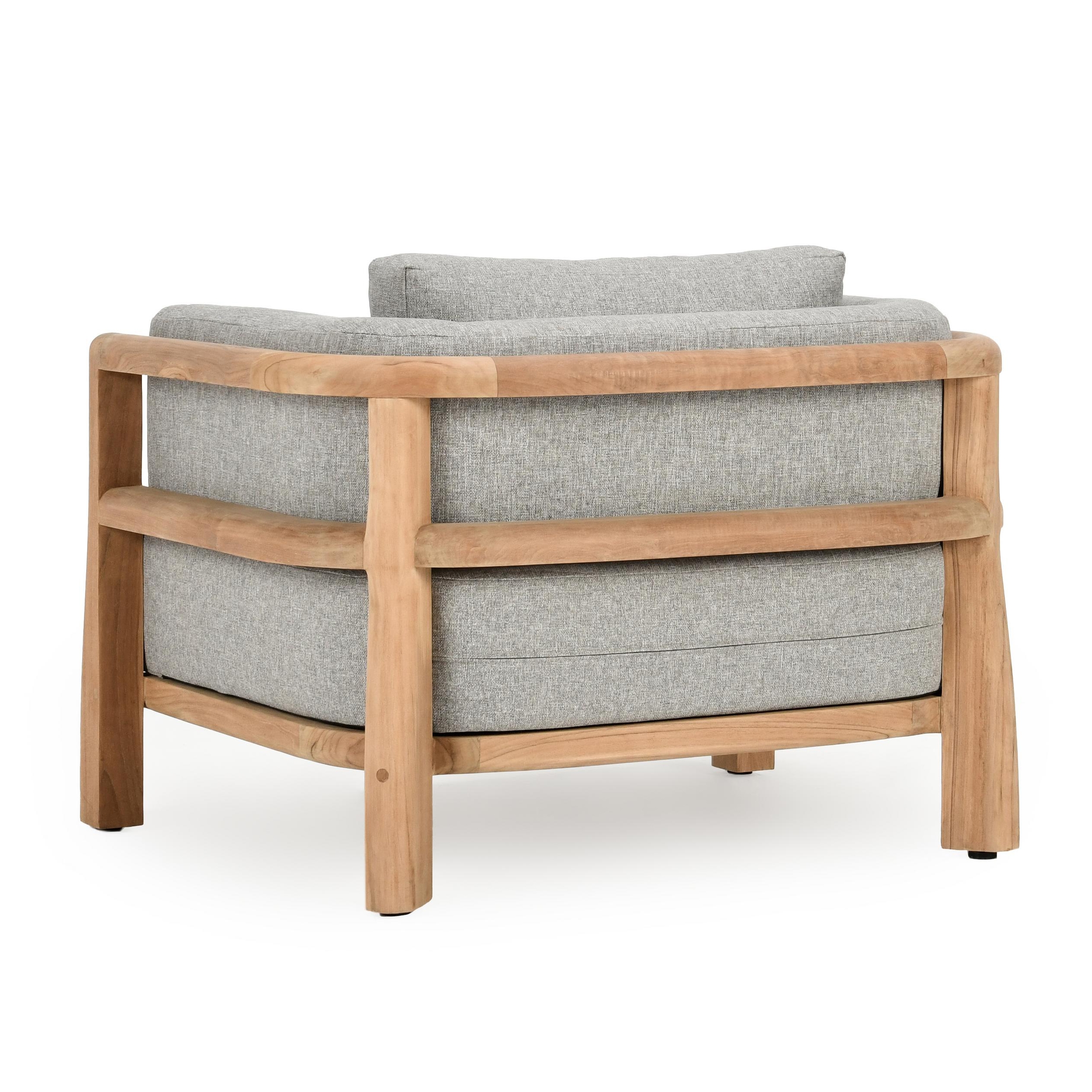 Aston Outdoor Accent Chair Natural/Gray - Image 3