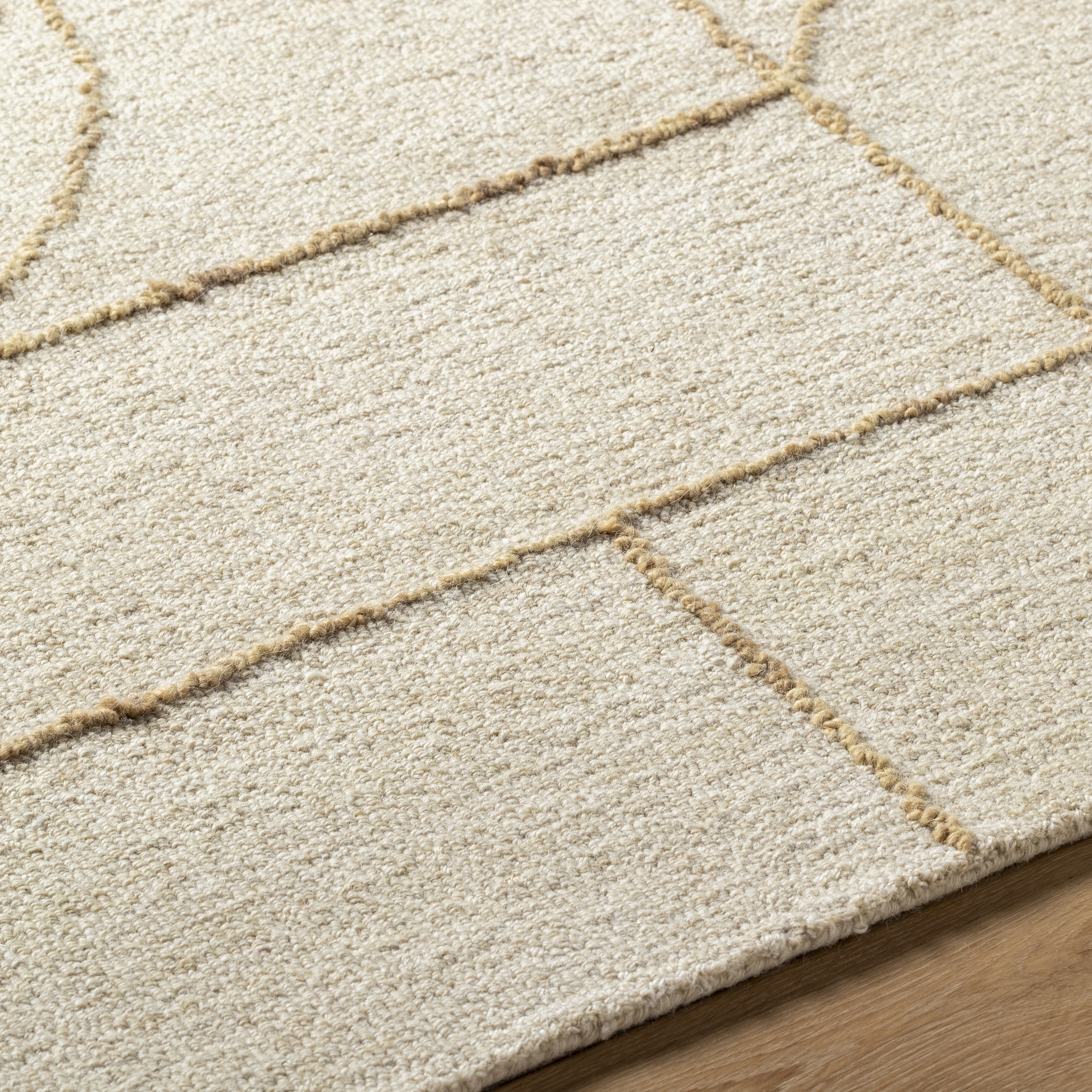 Jules Beige Indoor 2' x 3' Handmade Rug - Image 3