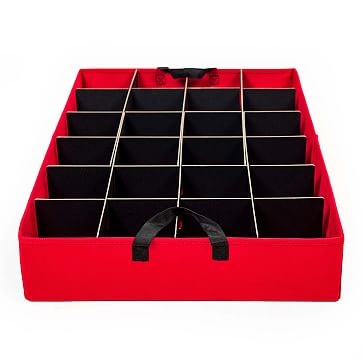 Gift Box Series 2-Tray Ornament Storage, Up to 48 3" Ornaments - Image 2