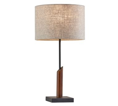 Cornelius Wood Table Lamp, Black & Walnut - Image 3